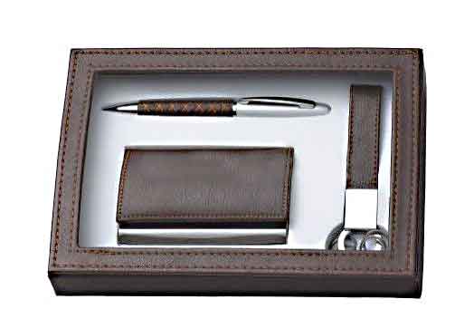 Set with name card holder ball pen 58451